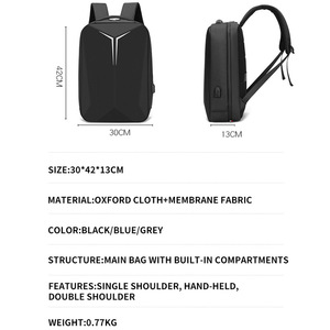 <span class=keywords><strong>Zaino</strong></span> portatile protettivo Eva schiuma Casual multifunzionale resistente all'acqua con USB - Product Image 2