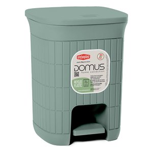 Cubo de basura para baño (6Lt) con tapa de pedal DOMUS HOME COLLECTION Green tea 90402 - Product Image 1