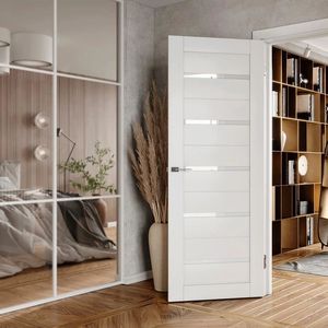 Trung Quốc WPC cửa không thấm nước cách âm bệnh viện phòng ngủ trong nhà phòng PVC Gỗ nhựa composite nội thất với khung cửa nhà máy - Product Image 1