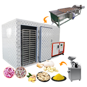 Séchoir à pompe à chaleur pour oignon et ail déshydratés, machine automatique de lavage et de séchage du gingembre - Product Image 1