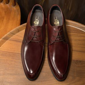 Zapatillas de Moda de Cuero para Hombre, Venta al por Mayor, Talla Grande 46, Suela Gruesa, Zapatos de Vestir Oxford de Alta Calidad para Hombre - Product Image 1