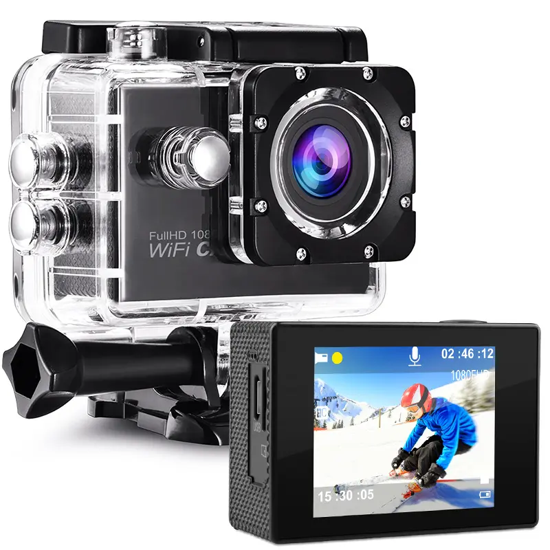2023 trening eken h9 wifi waterproof hd 4k wifi lcd screen sport camera