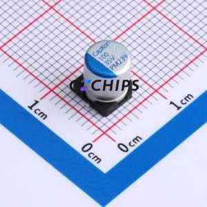 PM101M035E077PTR ตัวเก็บประจุแบบแข็ง SMD, D6.3xL7.7 มม. ( ความจุ: 100uF ) ( แรงดันไฟฟ้า: 35V ) - Product Image 1