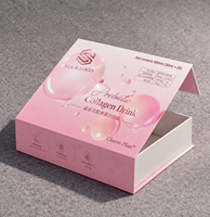 Luxe geschenkverpakking in boekvorm met magneten voor prebiotische collageendrank, leverancier van luxe gezondheidsverpakkingen in China