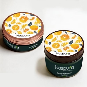 Masque capillaire à la kératine biologique avec <span class=keywords><strong>banane</strong></span> et miel, formule naturelle 2-en-1 pour la réparation et la régénération des cheveux - Product Image 6