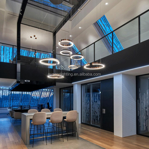 Newochio Flatern điện actuated nâng trần ánh sáng mặt dây chuyền 165-265V 500mm thông minh từ xa nâng cao ánh sáng lịch thi đấu 2025 - Product Image 5