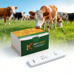 Kit de test rapide d'antigène vétérinaire pour diarrhée bovine, 5 virus rotavirales, coronavirus, cryptosporidium, bactéries E. coli K99, giardia, maladie du veau - Product Image 5