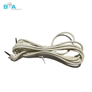 Kabel Audio Stereo Sudut Kanan 3.5mm 2.55m UL2725 28AWG PVC Putih untuk Headphone & Speaker - Product Image 1