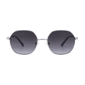 Gafas de Sol Unisex Ovaladas con Marco Metálico, Lentes Degradadas, 100% Protección UV, para Uso en Exteriores, Estilo Moderno para Adultos - Product Image 1