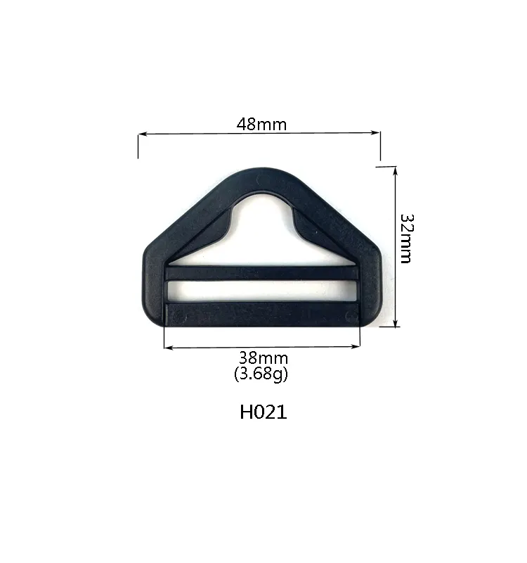Plastic Adjuster with bar Swivel Clip D-Ring Loop Insert Buckle Backpack Triangle Ring Buckles Accessories