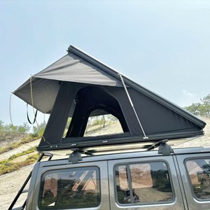 Wild Cloud 4WD <span class=keywords><strong>Tente</strong></span> <span class=keywords><strong>de</strong></span> <span class=keywords><strong>toit</strong></span> <span class=keywords><strong>de</strong></span> voiture triangulaire en aluminium léger avec auvent coque rigide automatique étanche pour le camping en plein air - Product Image 1
