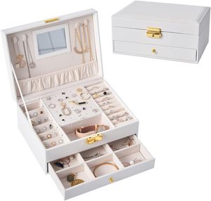 Retro Rectangle Drawer Cosmetic <b>Case</b> <b>Earrings</b> Ring Jewelry Packaging Display Box with Customizable Materials - Product Image 4
