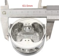 GOOFIT Piston de remplacement 63,5 mm pour moteur Honca CG200 Lifan Zongshen Loncin 200cc