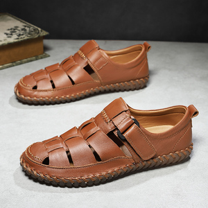 <span class=keywords><strong>Sandales</strong></span> <span class=keywords><strong>de</strong></span> pêcheur pour hommes et femmes, chaussures <span class=keywords><strong>de</strong></span> marche et <span class=keywords><strong>de</strong></span> <span class=keywords><strong>randonnée</strong></span> en plein air, chaussures <span class=keywords><strong>de</strong></span> plage, sport, <span class=keywords><strong>cuir</strong></span> microfibre, été, faites à la main, bout couvert - Product Image 6
