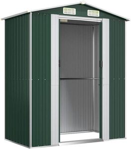 Caseta de Almacenamiento Moderna y Duradera de Aluminio Galvanizado para Herramientas de Jardín, Muebles de Exterior, <span class=keywords><strong>Patio</strong></span> Trasero - Product Image 1