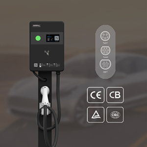Amppal 7Kw 11Kw 22Kw 220v Car Mobile New Energy Chargeur Ev mural au sol Station de charge pour véhicules électriques - Product Image 6