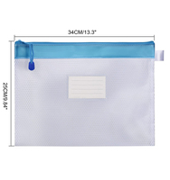 Haoran – Pochette zippée personnalisée pour dossiers, sac de rangement en maille imperméable, organisateur de documents en gros