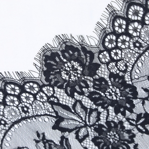 Bán Buôn 74Cm Chiều Rộng Sang Trọng Váy Cưới Lông Mi Ren Vải Trắng Nylon Phi Sản Phẩm Thêu Ren Vải Trong Kho - Product Image 1