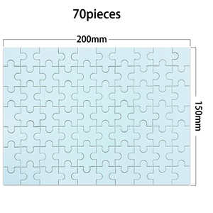UV mẫu in ấn 150*200*2mm trống ghép hình câu đố 70 miếng giáo dục PP khối EN71 chứng nhận moq 1000PCS - Product Image 2