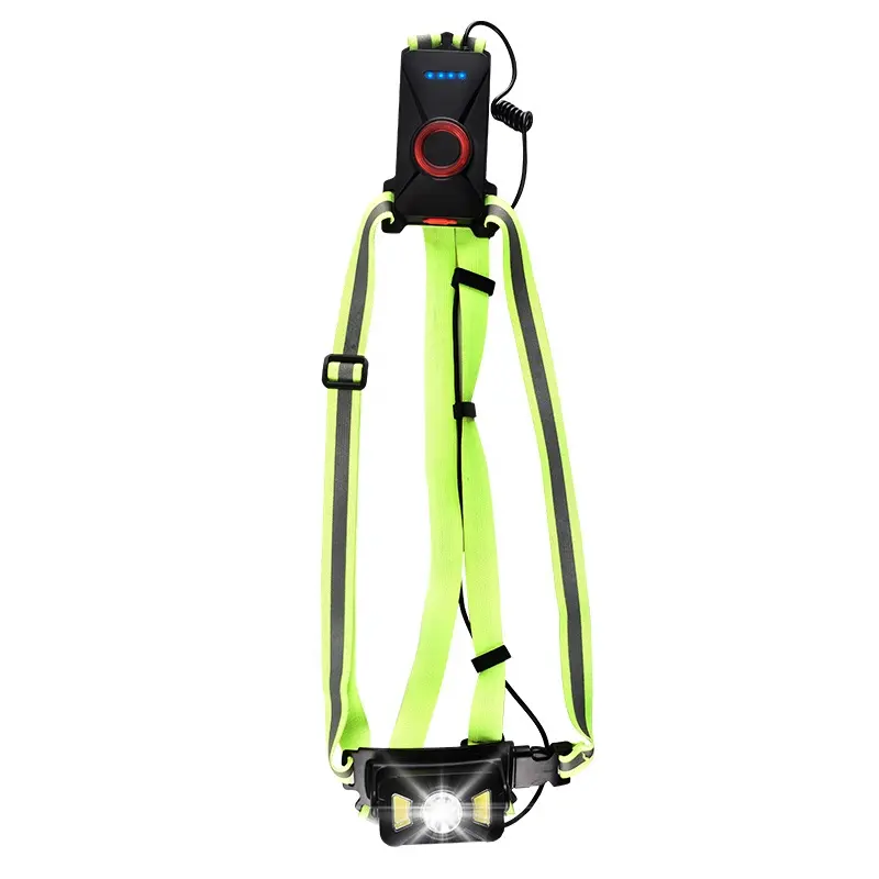 Triple Beam Chest Light Outdoors LED Night Running Lights for Runners and Joggers, Dog Walkers