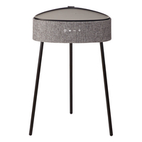 Table basse en forme de Triangle bois ou plastique, haut-parleur Audio, AUX, Table latérale, pieds en fer, hi-fi, musique, Table basse