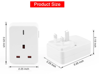 240V 13A Tuya App Google Home Smart Voice Control Life Plug Fonctionne avec Alexa UK