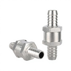 Vanne anti-retour unidirectionnelle en alliage d'aluminium 6/8/10/12 mm pour irrigation de jardin, raccords rapides, norme BSP - Product Image 4