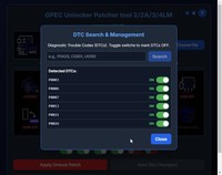 Software de Desbloqueo GPEC para Chrysler Continental, para ECU GPEC2/2A/3/4LM - Desbloqueo OBD (2A) y Otras Funciones