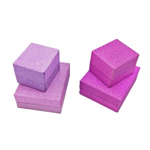 Custom Logo <b>Cardboard</b> PU Leather Ring Necklace Earring Bracelet Pink Gift Jewelry <b>Box</b> Customized Printed <b>for</b> Easy Gift <b>Packing</b> - Product Image 1