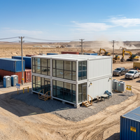Maison modulaire à aménagement personnalisé, maisons préfabriquées, prêtes à l'emploi, montage rapide, maison conteneur en verre isolé