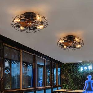 産業用ヴィンテージファンシャンデリアアメリカンクリエイティビティシーリングファン、リビングルームの寝室用ライト付き - Product Image 4