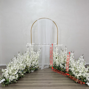 DKB Camino de Rosas Artificiales Blancas de Alta Calidad para Bodas, Decoración de Pasillo, Tacto Real, Reutilizable, Colores Personalizables, Día de la Madre - Product Image 2