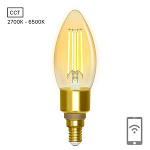 Ampoule wifi intelligente à filament E14 mbar, consommation énergétique efficace, télécommande, idéale pour créer une ambiance dans les espaces et créer - Product Image 2