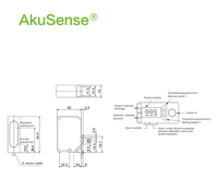 Mesin kemasan Label deteksi warna 10-30v DC Sensor warna industri Sensor tanda warna fotoelektrik