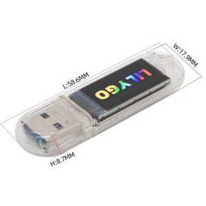 Module sans fil <span class=keywords><strong>LILYGO</strong></span> <span class=keywords><strong>TTGO</strong></span> T-Dongle-S3 ESP32-S3 avec écran LCD IPS de 0,96 pouce, mémoire flash de 16 Mo, carte TF, carte de développement et kit - Product Image 1