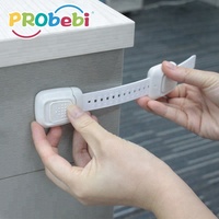 Probebi LH05 Serrure de sangle de sécurité d'angle à l'épreuve des enfants Serrure bébé réglable avec matériaux ABS et PE