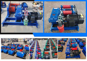 Mini 2 ton kerekan listrik rem hidrolik kerekan Diesel dengan 100 meter tali kawat - Product Image 5