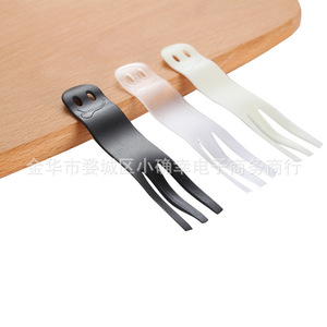 Assiettes et fourchettes jetables biodégradables en pulpe de papier, carrées, 5 assiettes, 5 fourchettes, pour la table de fête d'anniversaire - Product Image 3