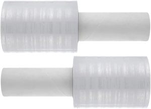 ฟิล์มยืดพันพาเลทแบบมีหูจับ ฟิล์มพลาสติกอุตสาหกรรมแบบมินิ ชนิดติดเอง เกรดเสริมแรง เงาสูง สำหรับการบรรจุและขนย้าย - Product Image 2