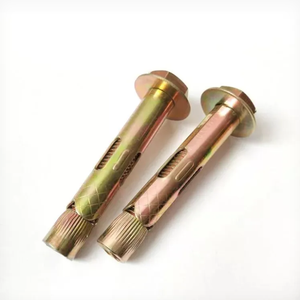 TYB Custom <span class=keywords><strong>Heavy</strong></span> <span class=keywords><strong>Duty</strong></span> 100mm Gele Klemankerbout M10-M24 Gegalvaniseerd Staal Platte Kop Metrische Draad Sterke Capaciteit - Product Image 1