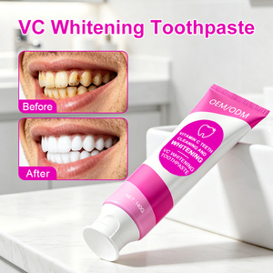 Dentifrice Personnalisé Marque Blanche Élimination des Taches Haleine Fraîche Soin Blanchissant VC Dents Sensibles - Product Image 3