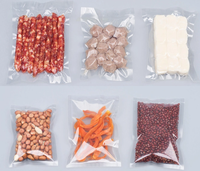 Op maat gemaakte 3-zijdig gesealde PA PE nylon transparante vacuümzakken, food grade, hitteverzegelbaar, op maat bedrukt, voor diepvriesvoedselverpakking