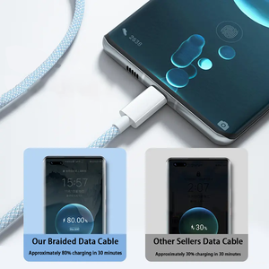 Câble USB Type C tressé en nylon à charge rapide 66W, 1m, 1,5m, 2m, 6A, cuivre pur, synchronisation haute vitesse, compatible caméra et <span class=keywords><strong>ordinateur</strong></span>, 12 mois - Product Image 6