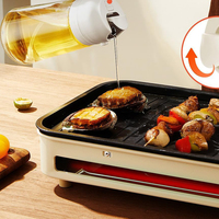 Bouteille pulvérisateur d'huile en verre et acier inoxydable multifonctionnelle 2-en-1 de 16 oz, outil de cuisine écologique, logo personnalisé pour la maison et les restaurants