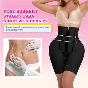 <span class=keywords><strong>Faja</strong></span> <span class=keywords><strong>Short</strong></span> Colombiana Moldeadora Postoperatoria de Alta Compresión para Liposucción BBL con Levantamiento de Glúteos y Entrenador de Cintura para Mujer - Product Image 4