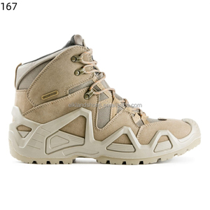 Custom Elkland Men's Tactical Boots High-Cut Outdoor <b>Waterproof</b> Artificial Nubuck Breathable Comfortable Anti-Slip Light Weight - Product Image 4