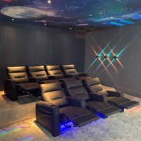 Meistverkauftes Relaxsofa-Set Möbel Elektrische Relaxsessel mit Getränkehalter USB-Ladeanschluss für Villa Keller Wohnzimmer