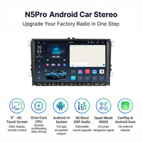 Autoradio Android 14 LODARK N5Pro 9 pouces QLED pour VW UIS7865 Processeur 12nm CarPlay sans fil Android Auto WiFi 5G 36EQ DSP