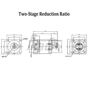 Réducteur planétaire 86XG pour moteur pas à pas Nema 34, applications robotique et automatisation, rapport 1.3~100:1, couple de sortie 3.5-80N.m - Product Image 6