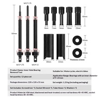 Extracteur de roulements 12 pièces pour boîtiers de moto et de vélo
